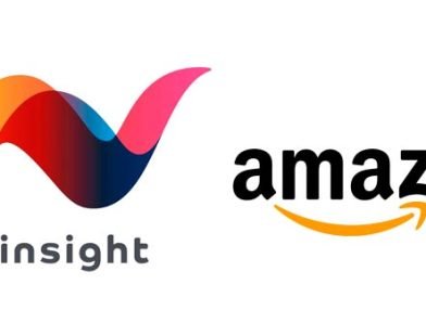 Logos of Amazon and Net Insight