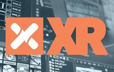 Logo of Vizrt XR, a solution included in Vizrt's Flexible Access